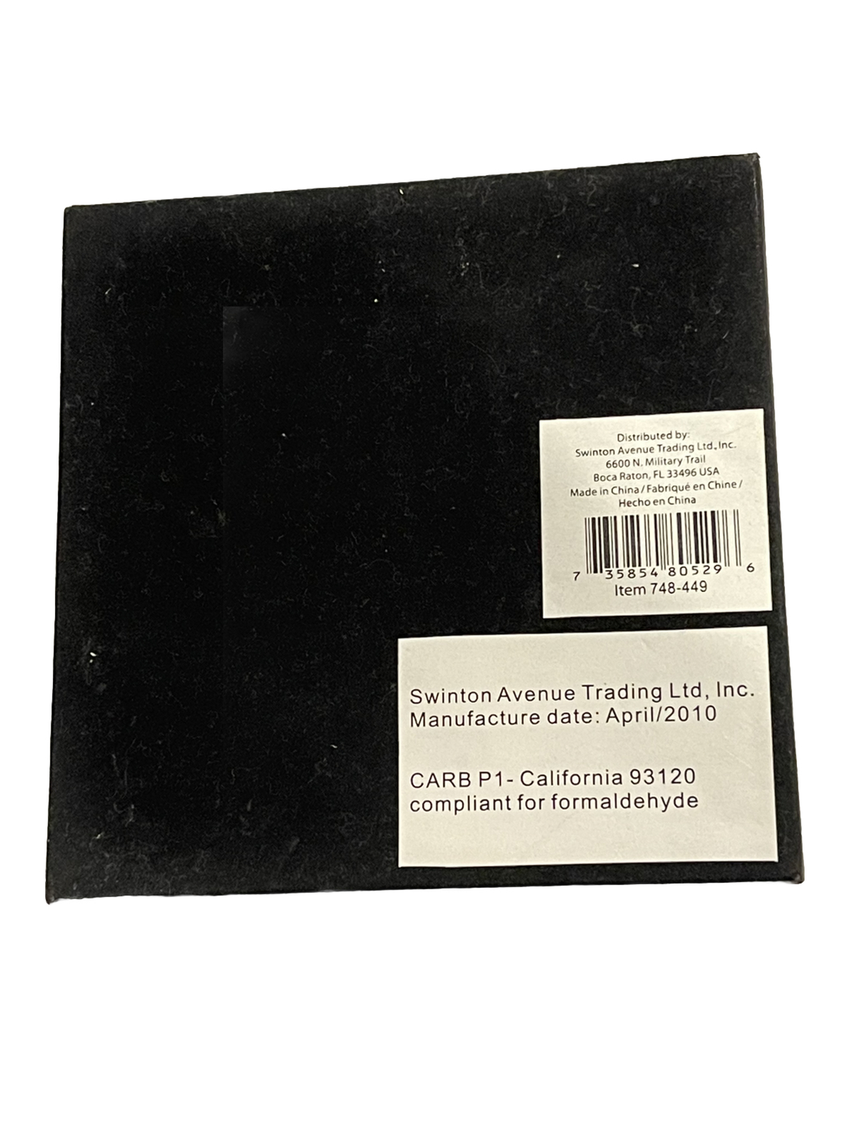 Black Leather w/ White Stitching 4”x 4”Desk Accessory Memo Paper Holder w/paper
