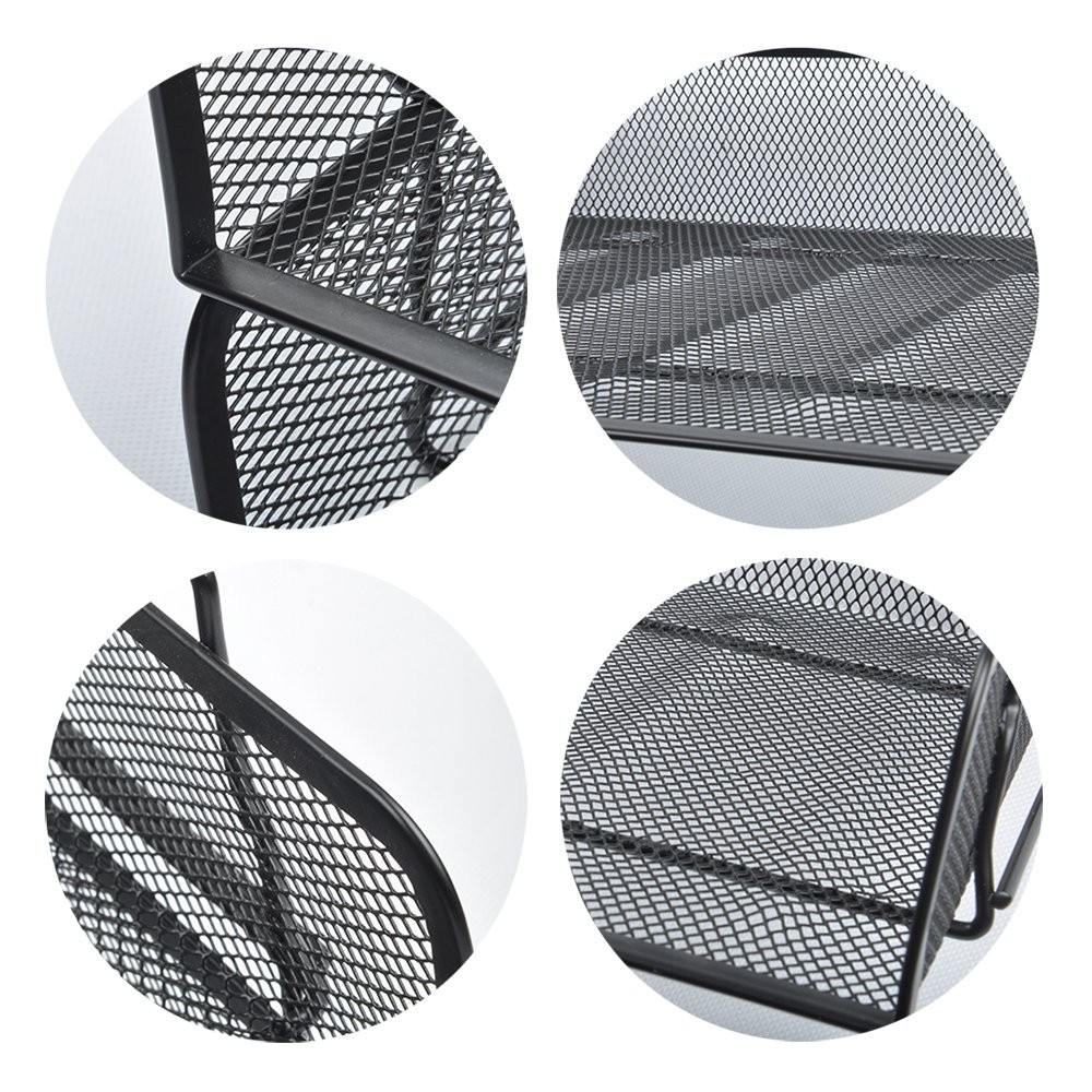 EASEPRES 4 Pack Stackable Desk Paper Tray, Metal Mesh Desktop Document Letter…