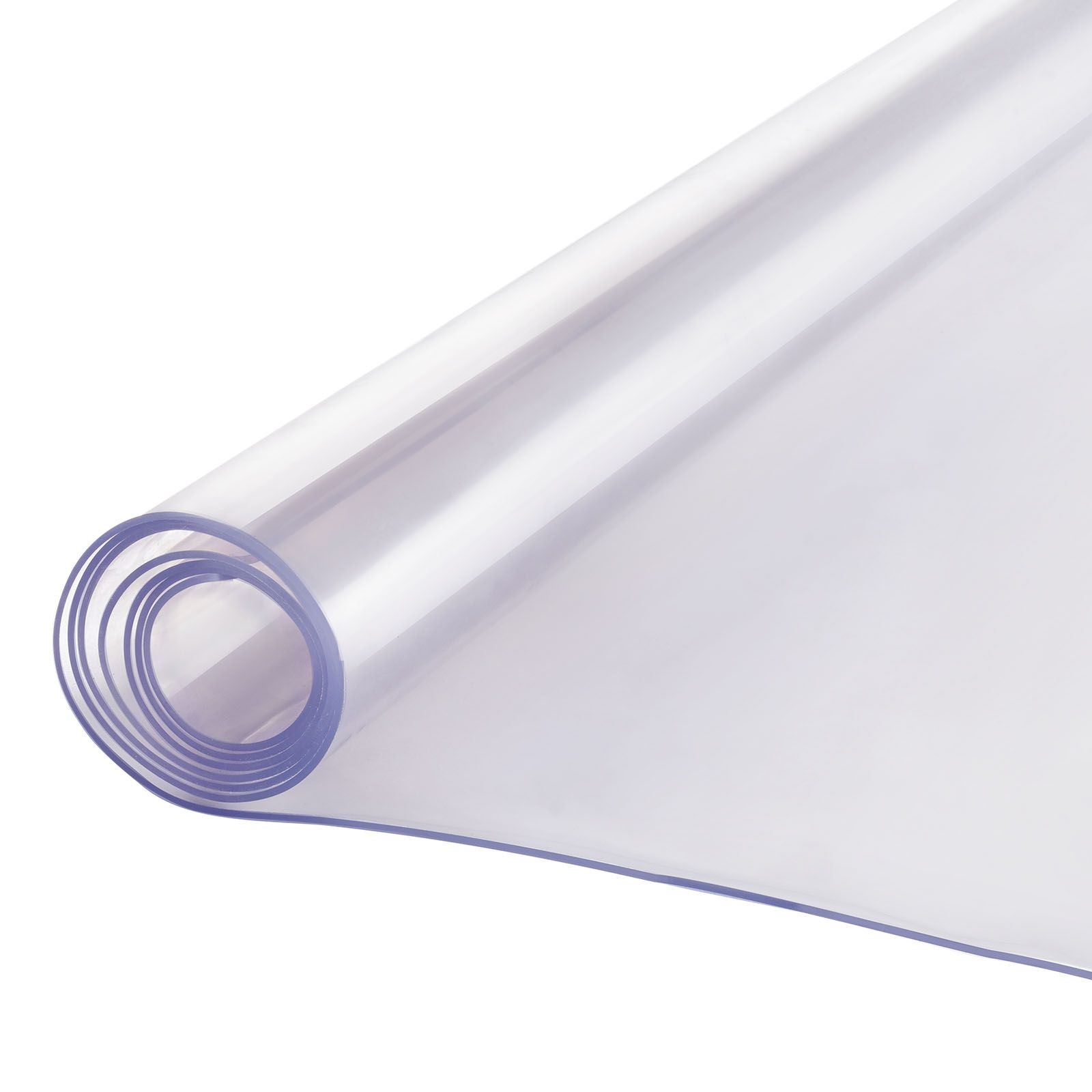 Plastic Table Cover, 24 x 48 Inch 2.0 mm Thick Clear Table Protector, Rectangle