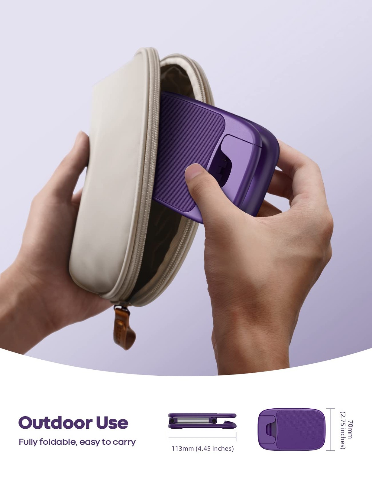Lamicall Purple Phone Holder for Desk – Dark Cellphone