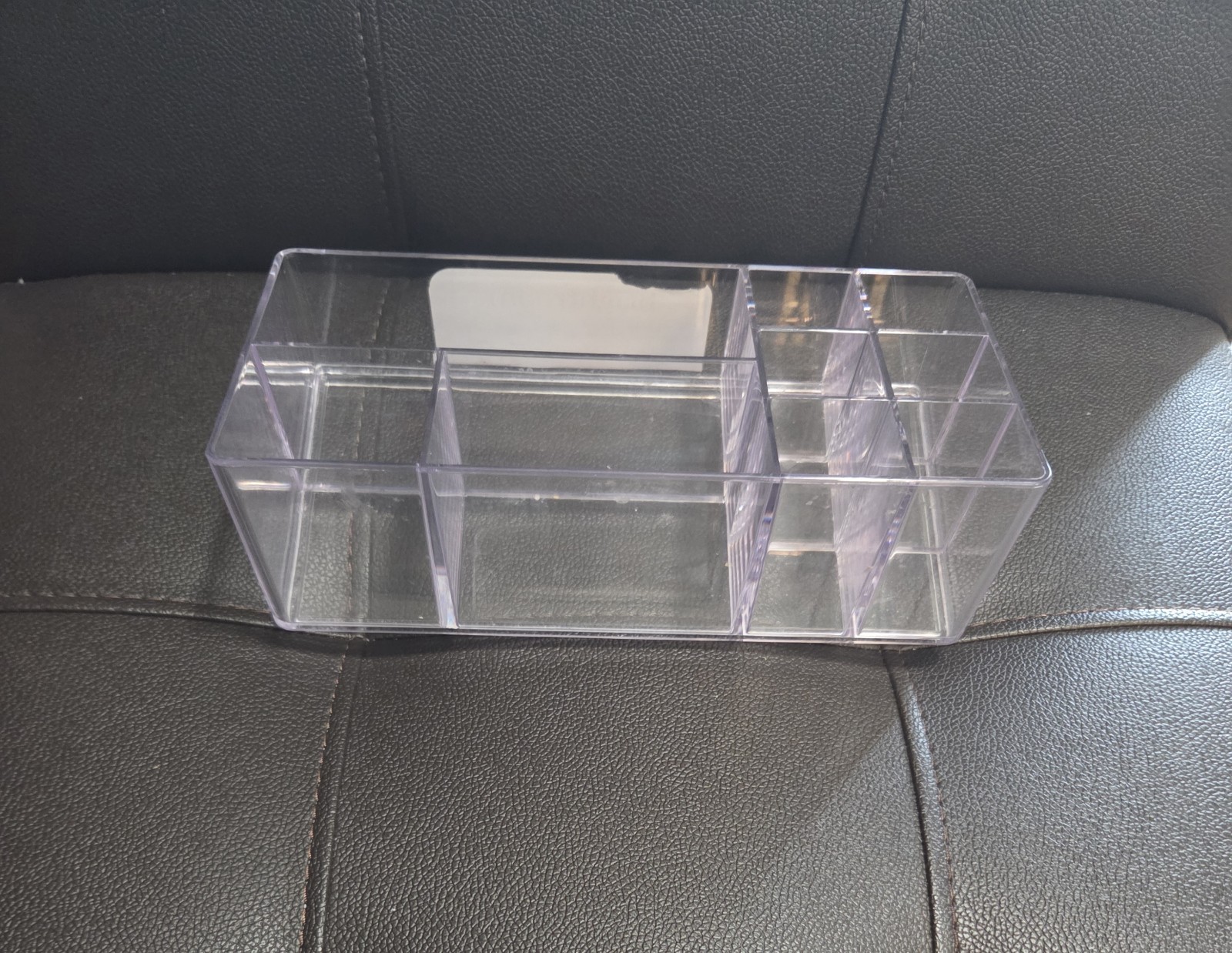Brightroom Clear Stackable Plastic Desktop Organizer, Multi-Compartment