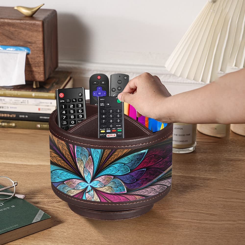 New Best TV Remote Control Holder for Table 360 Swivel Pen Desk Organizers and