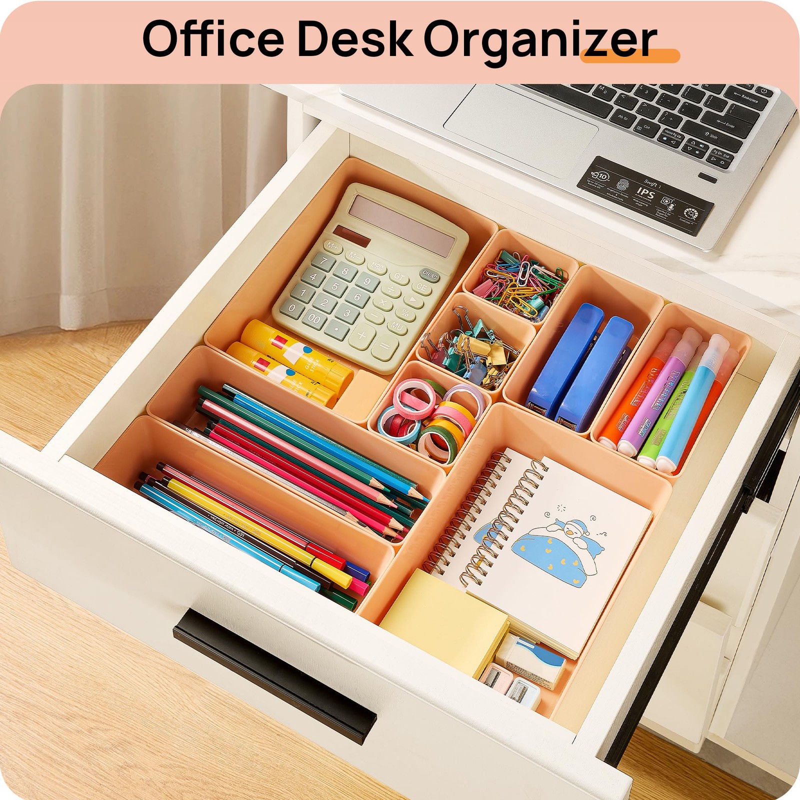 25 PCS Plastic Drawer Organizers Set, 4-Size Versatile Bathroom and Vanity Dr…