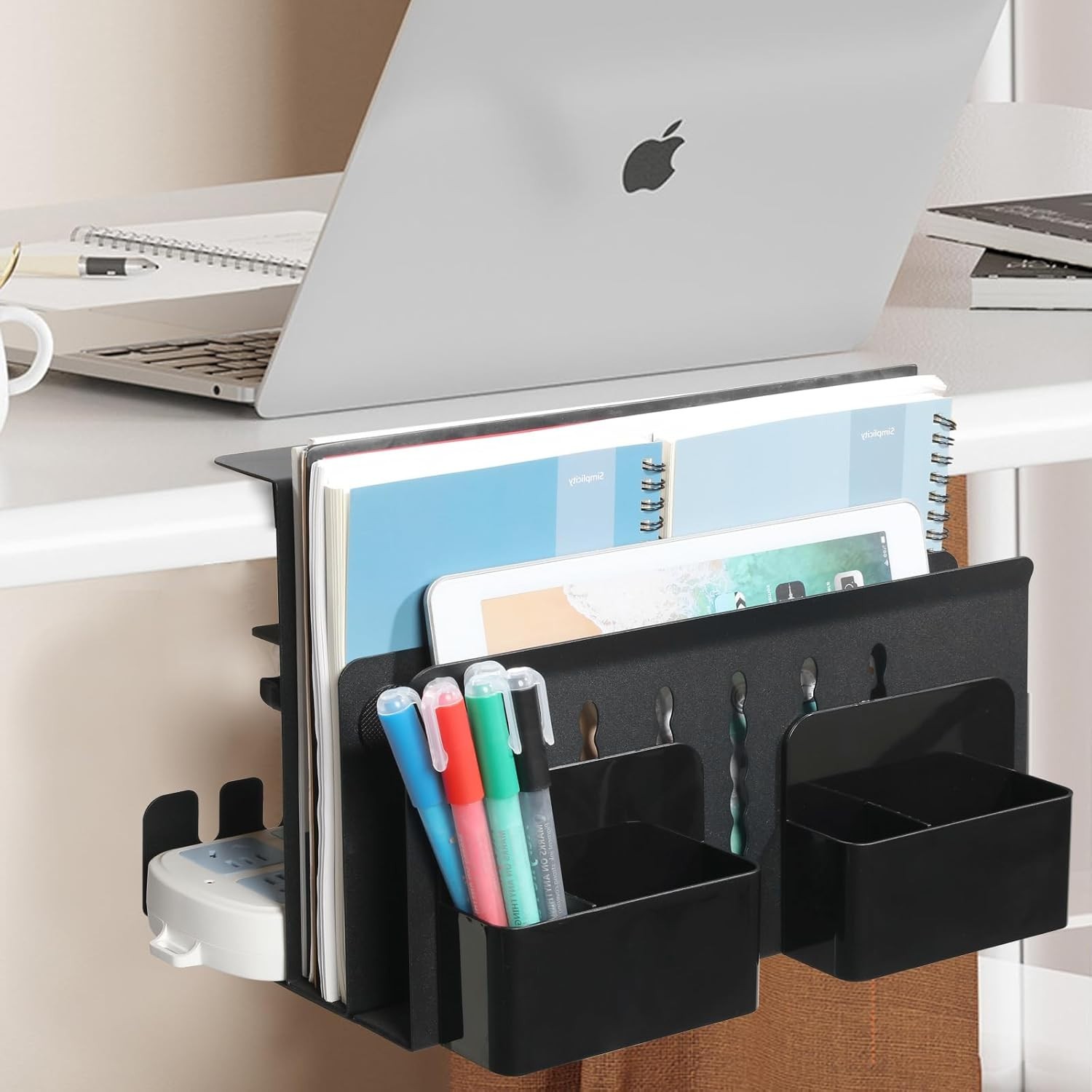 Almacenamiento lateral de escritorio,soporte para portátil debajo del escritorio
