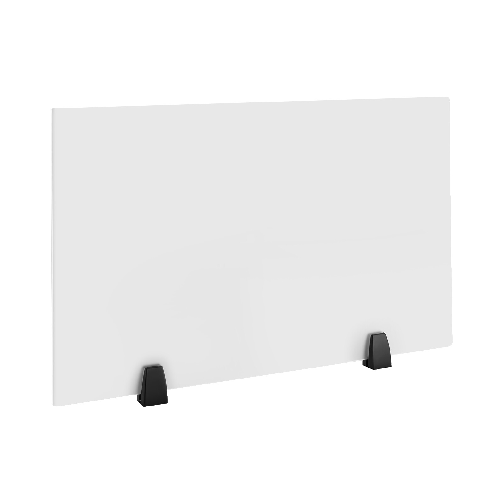 2x Indoor Acrylic Sneeze Guard Office Desk Divider Table Clear Dual Frosted New