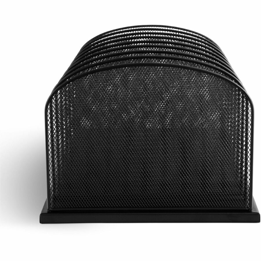 Safco 3253BL Mesh Desk Organizer Black 8 Compartments Steel