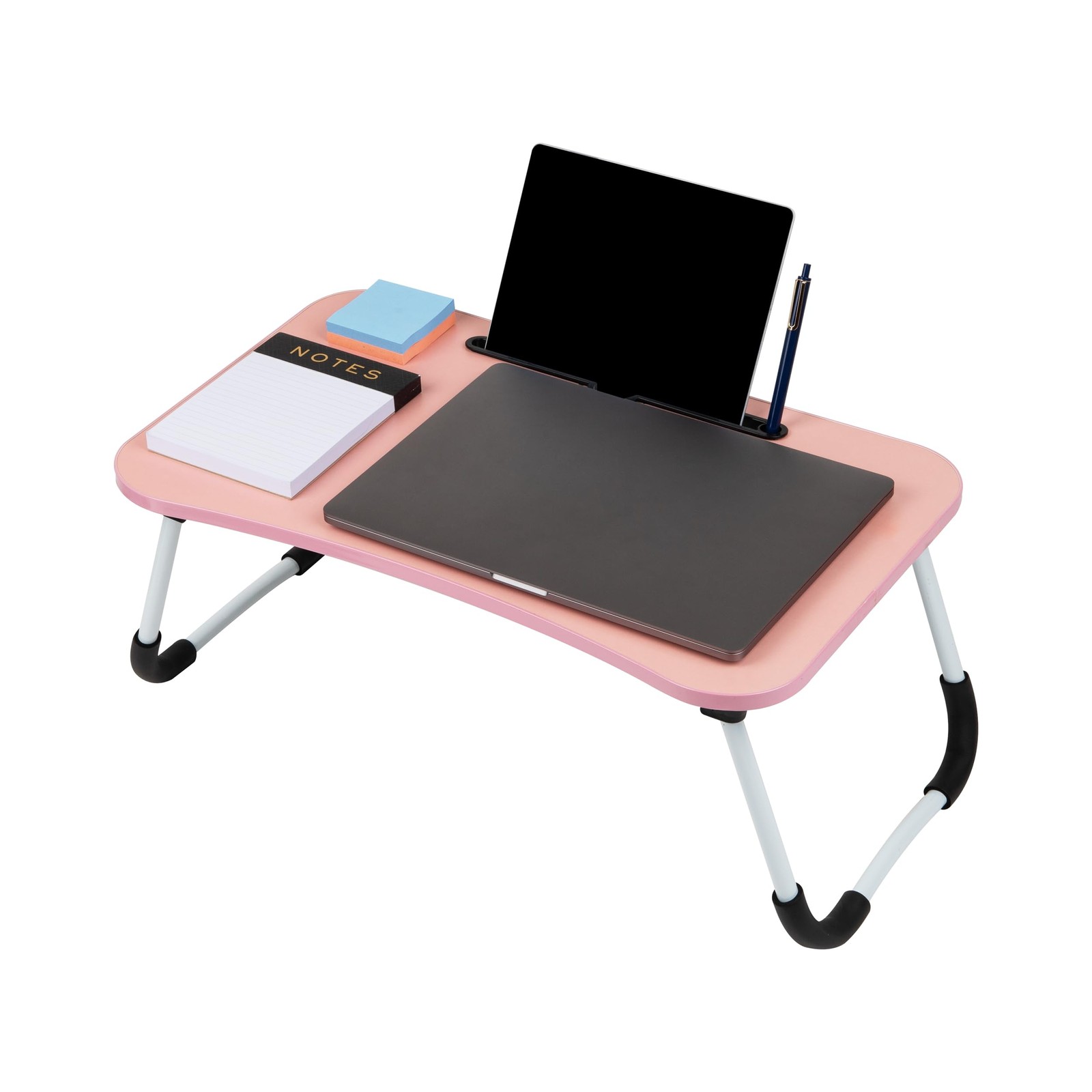 Mind Reader Lap Desk Laptop Stand Bed Tray Folding Legs Couch Table Portable