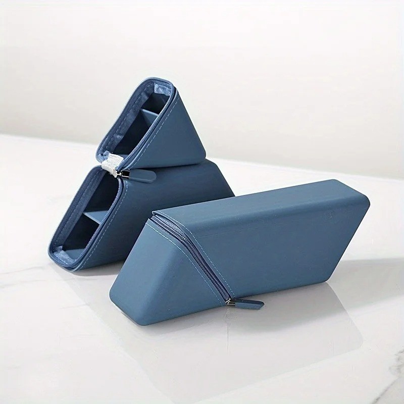 Foldable Silicone Pen Holder-Large Capacity Expandable Pencil Cup for Desk