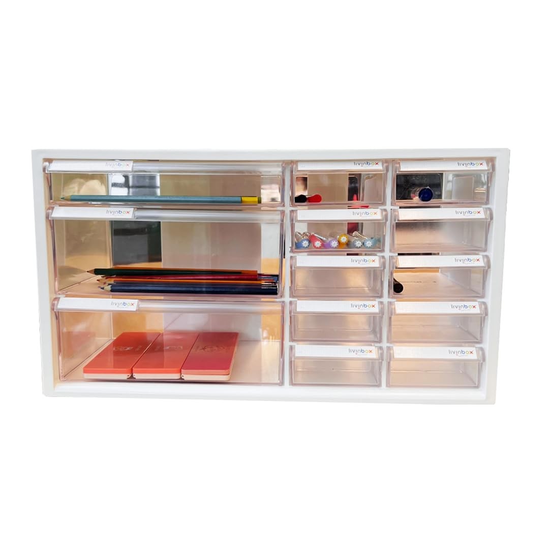 livinbox 13 Drawers and Dividers Desk Drawer Organizer for Hair Accessories A…