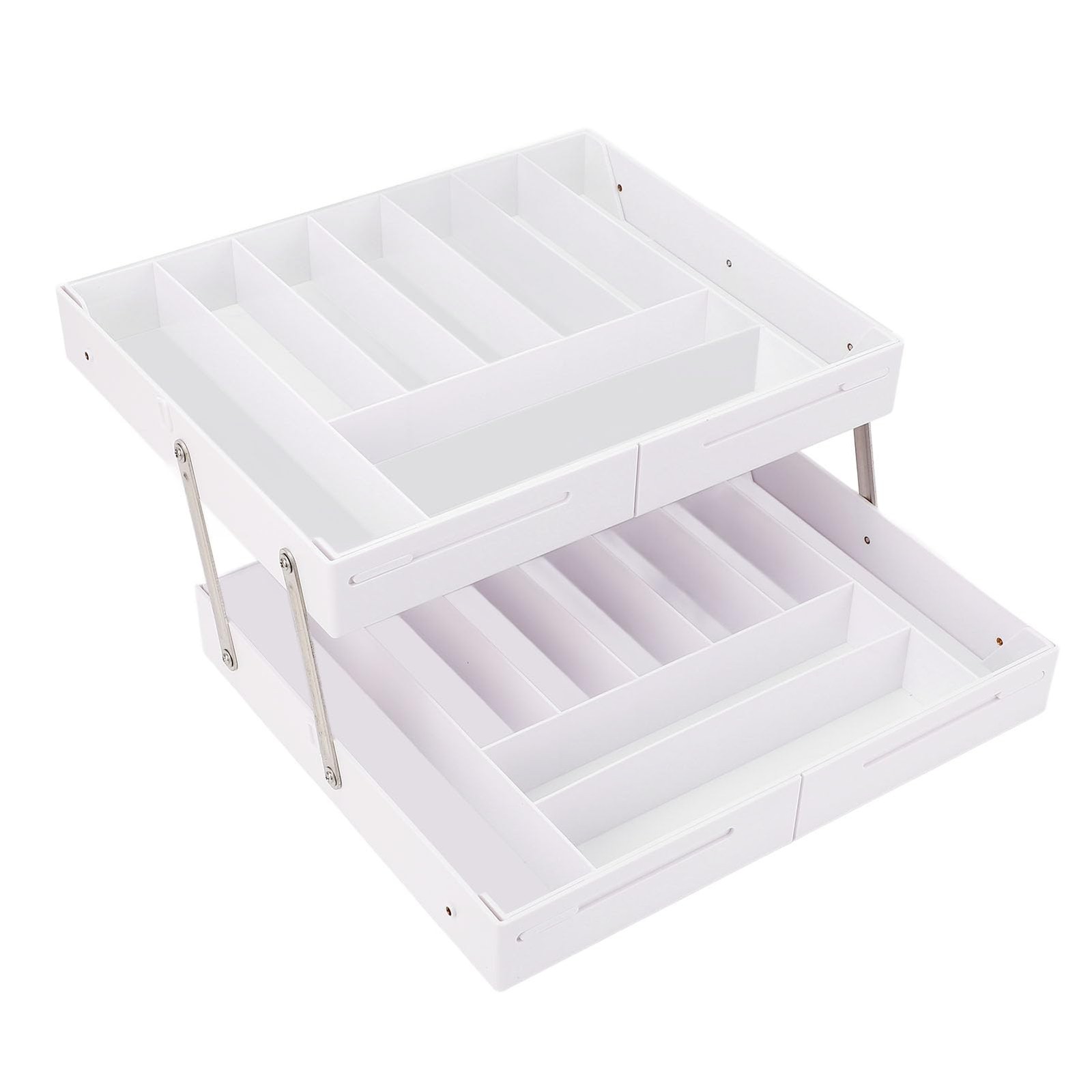 Extra Large and High Drawer Organizer, 2 Tier Expandable Desk Organizer, Mult…