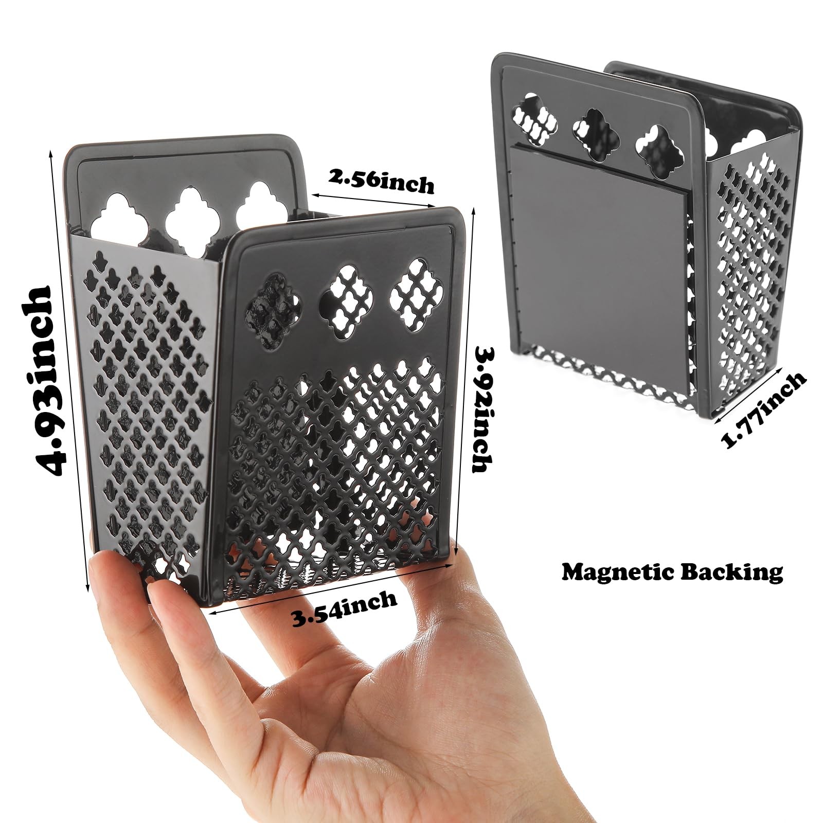 zeyce Magnetic Pen Holder, Mesh Metal Strong Magnet Dry Erase Marker Holder P…