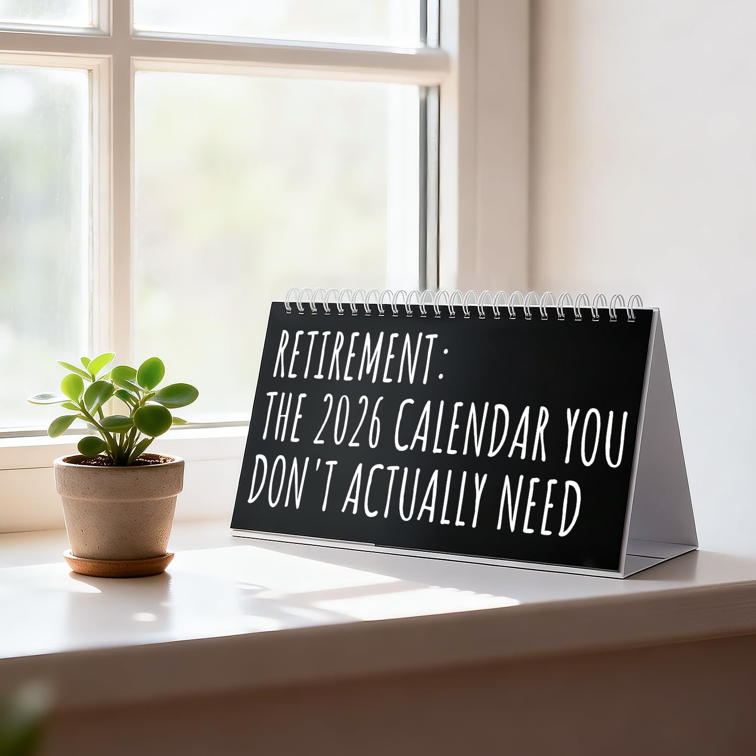 Funny Calendar Gifts 2026,Gag Retirement for Women Men,Novelty Black