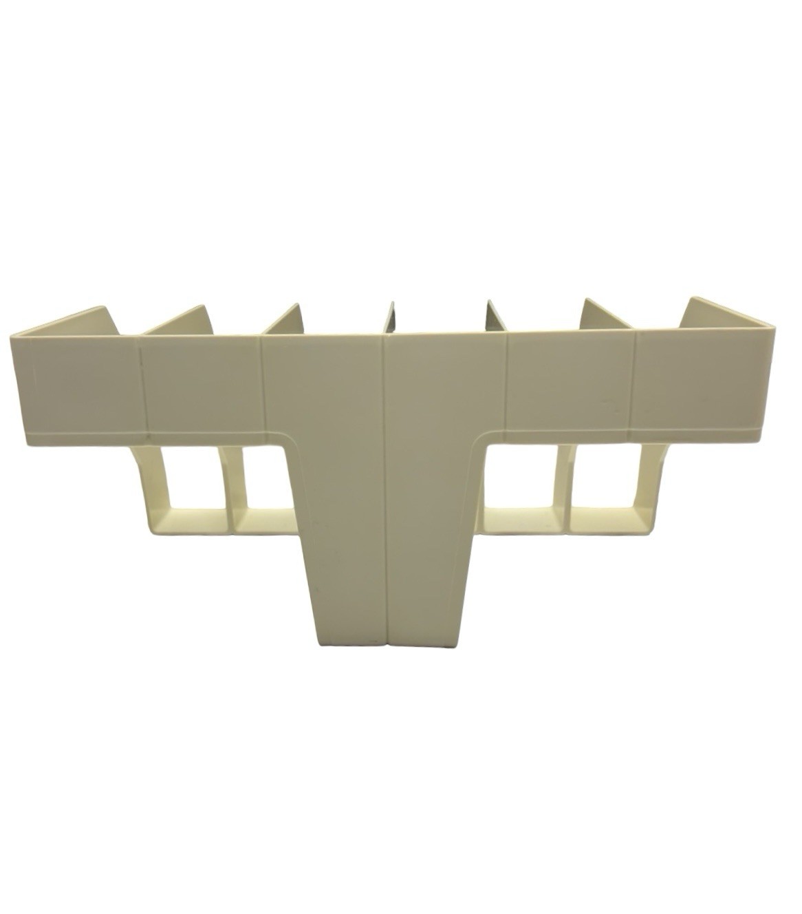 Newell Rubbermaid SUPER SORTER Desk Top Organizer Rack Almond Ivory Vtg