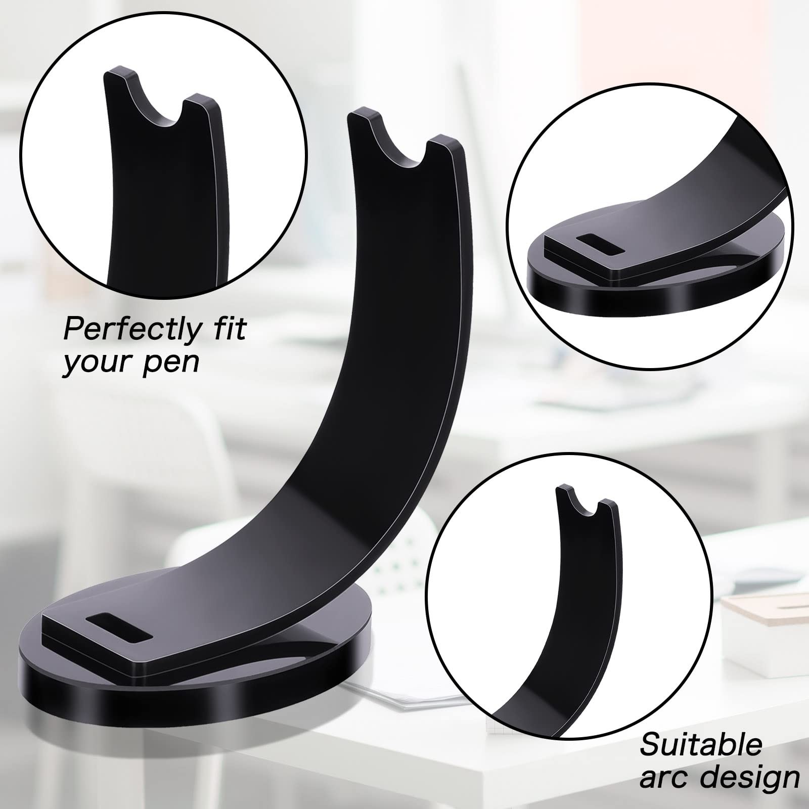 2 Pieces Acrylic Electronic Pen Holder Pen Display Stand Pencil Display Holde…