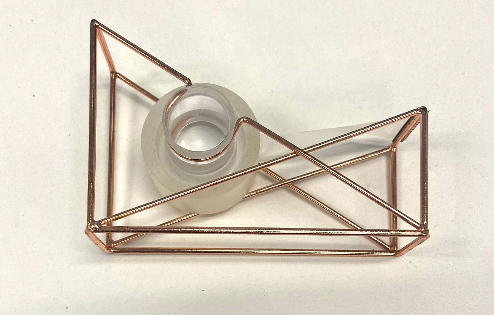 Lightly Used Rose Gold Desktop: Tray, Stapler, Tape roller