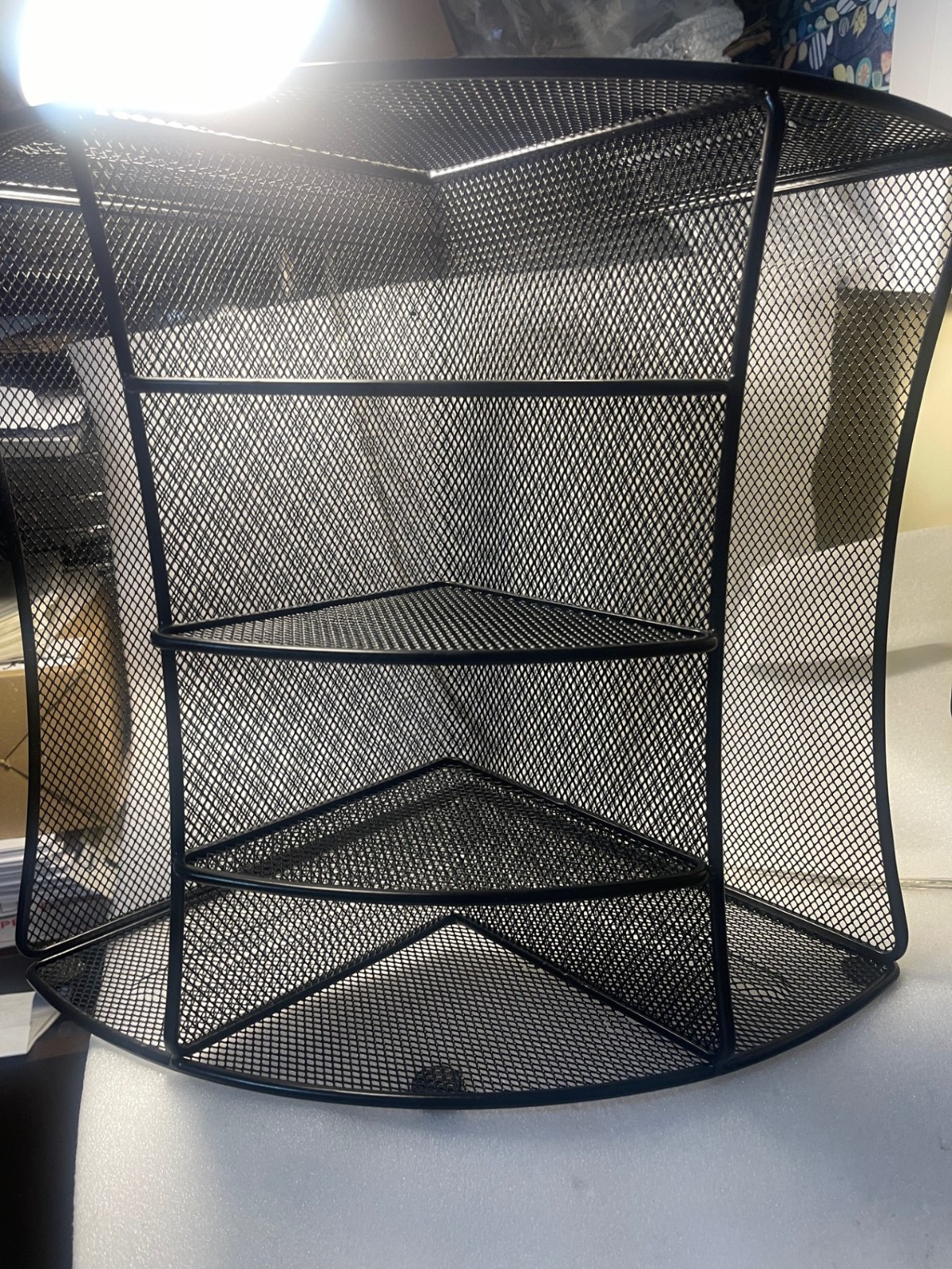Safco Onyx Mesh Corner Organizer 3261BL 13″Gx15?Lx11″W(S)