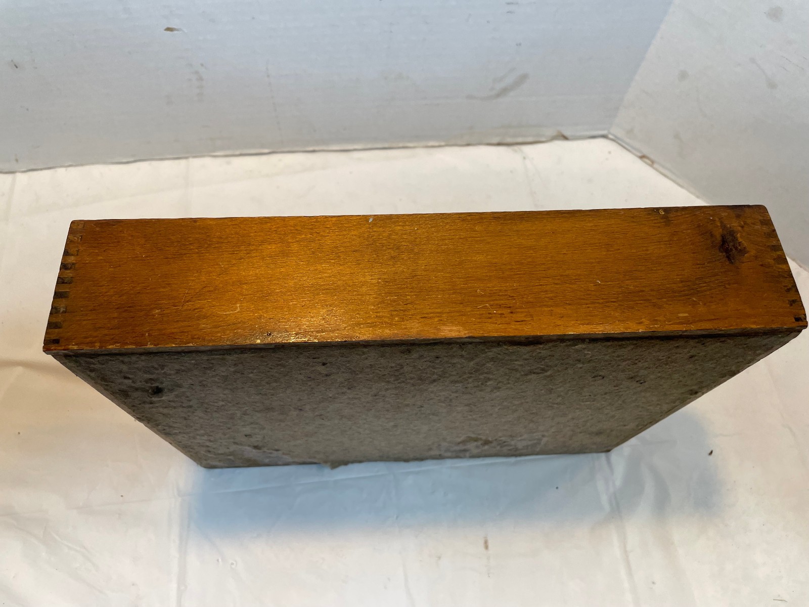 Vintage Hedges Files 1721 Dovetail Wood Box Letter File Desk Paper Tray