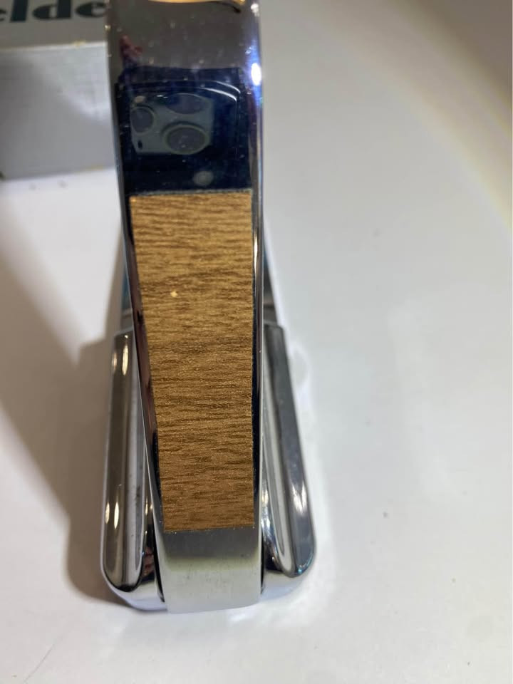 Vintage Paper Welder Chrome Stapleless Paper Fastener w/ Original Box