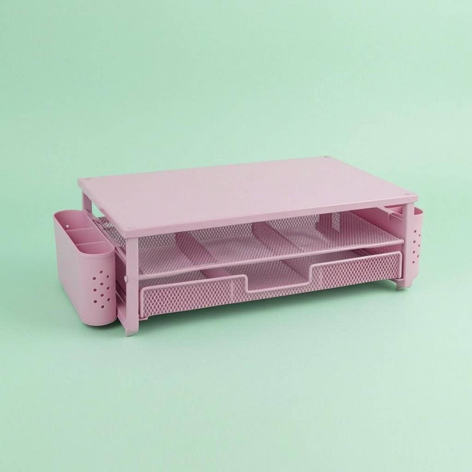 Monitor Riser with Drawer Stable Desktop Monitor Riser Ergonomic for Workspace