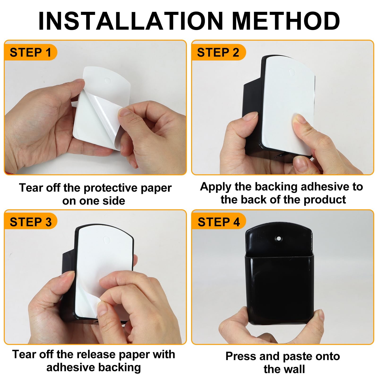 2 PCS Self Adhesive Remote Holder Wall Mount Control Holders Small Wall Mount…
