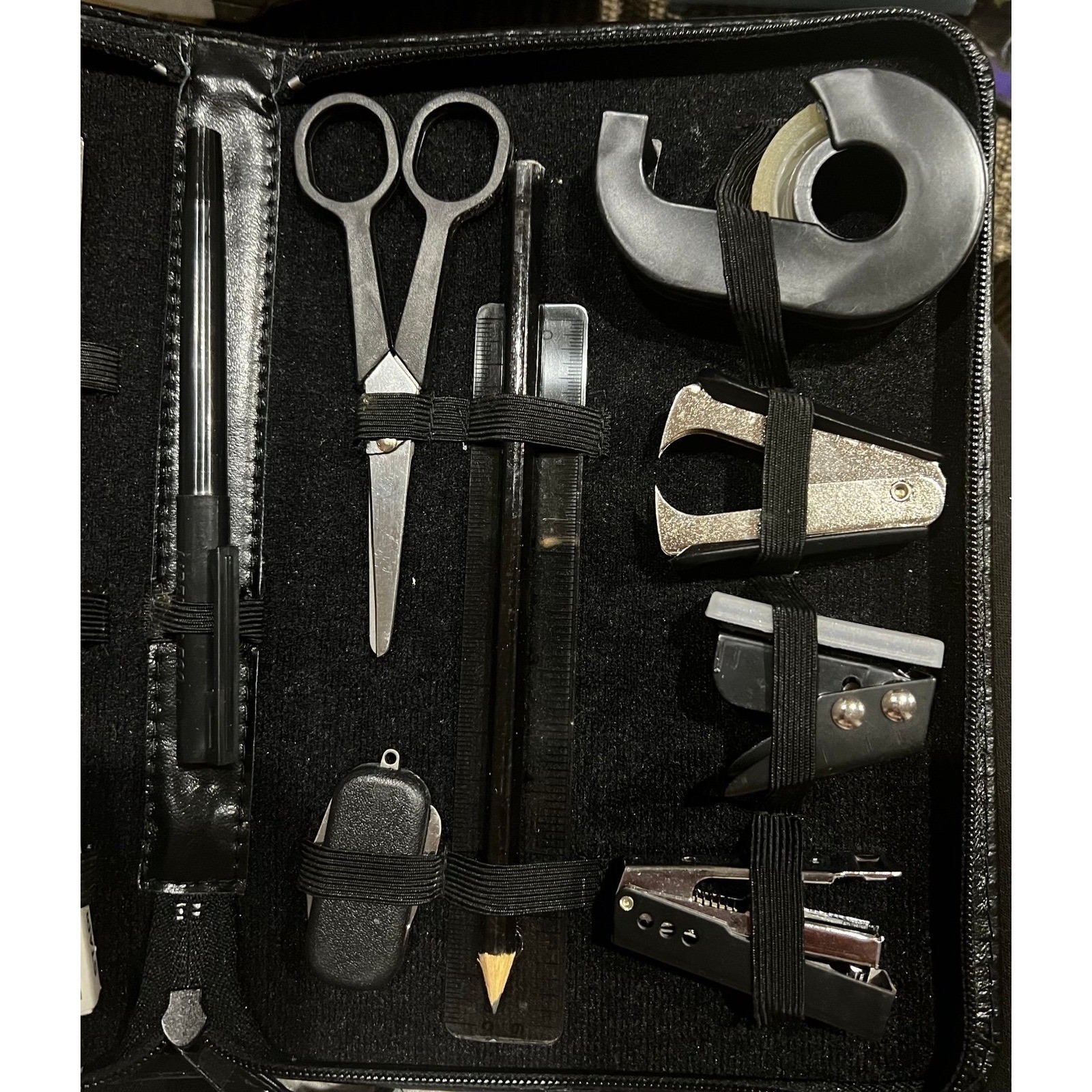 Stationary executive travel kit