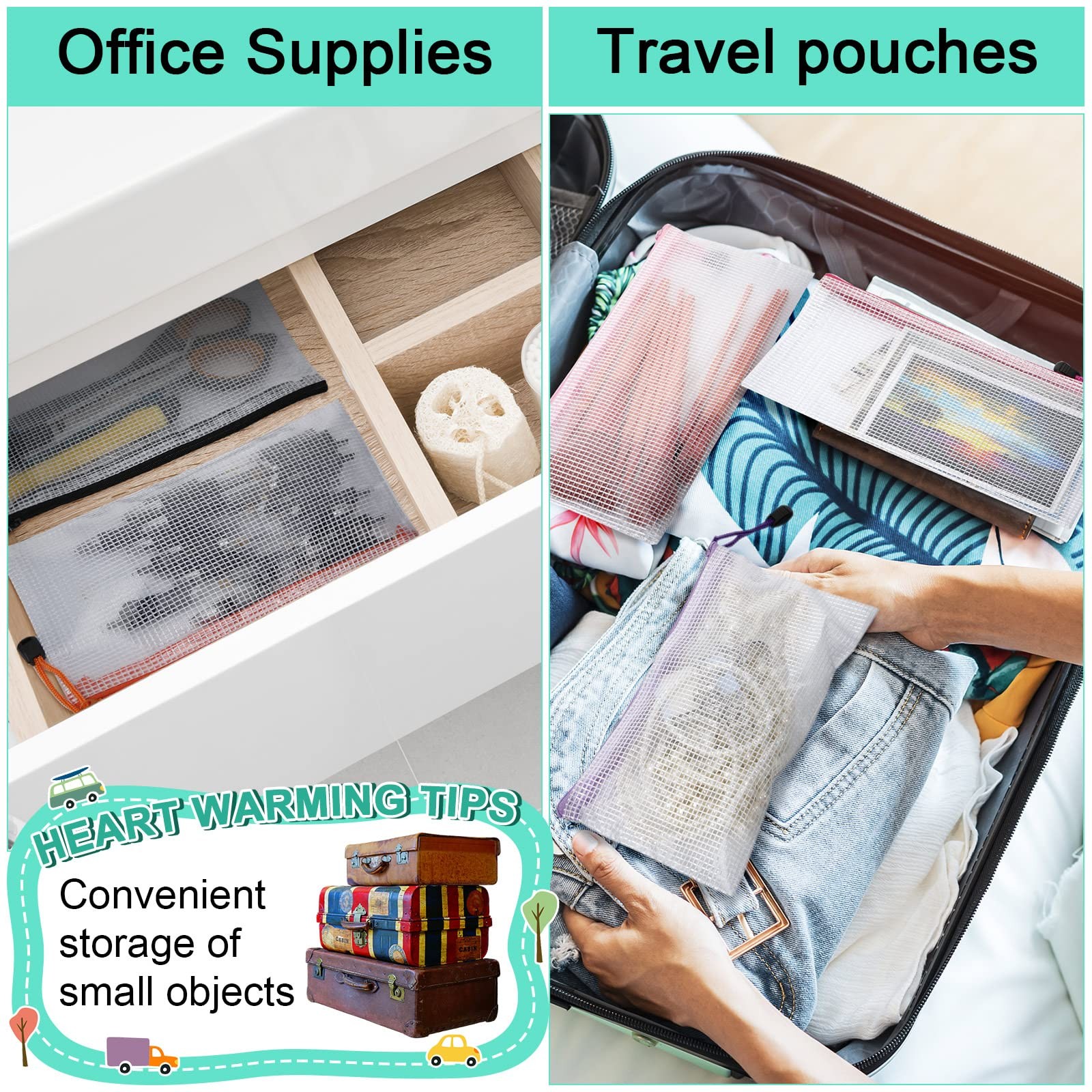 150 Pack Pencil Pouch Bulk Gifts Back to School Mesh Zipper Pencil Cases 9.5 x 4