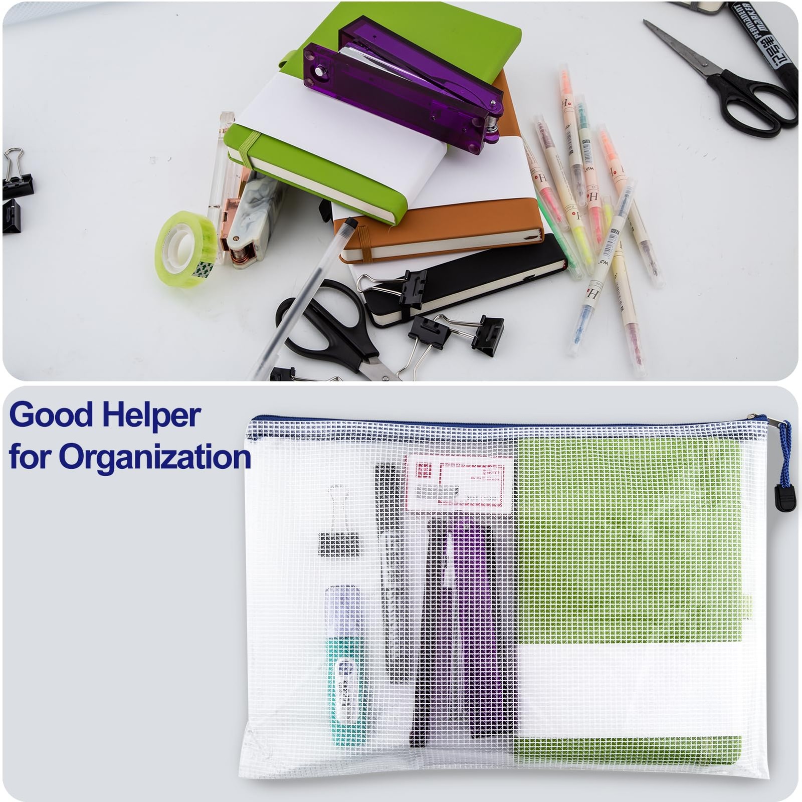 36pcs Mesh Zipper Pouch Bags, 8 Size Zipper Bags for Organizing Storage, Wate…