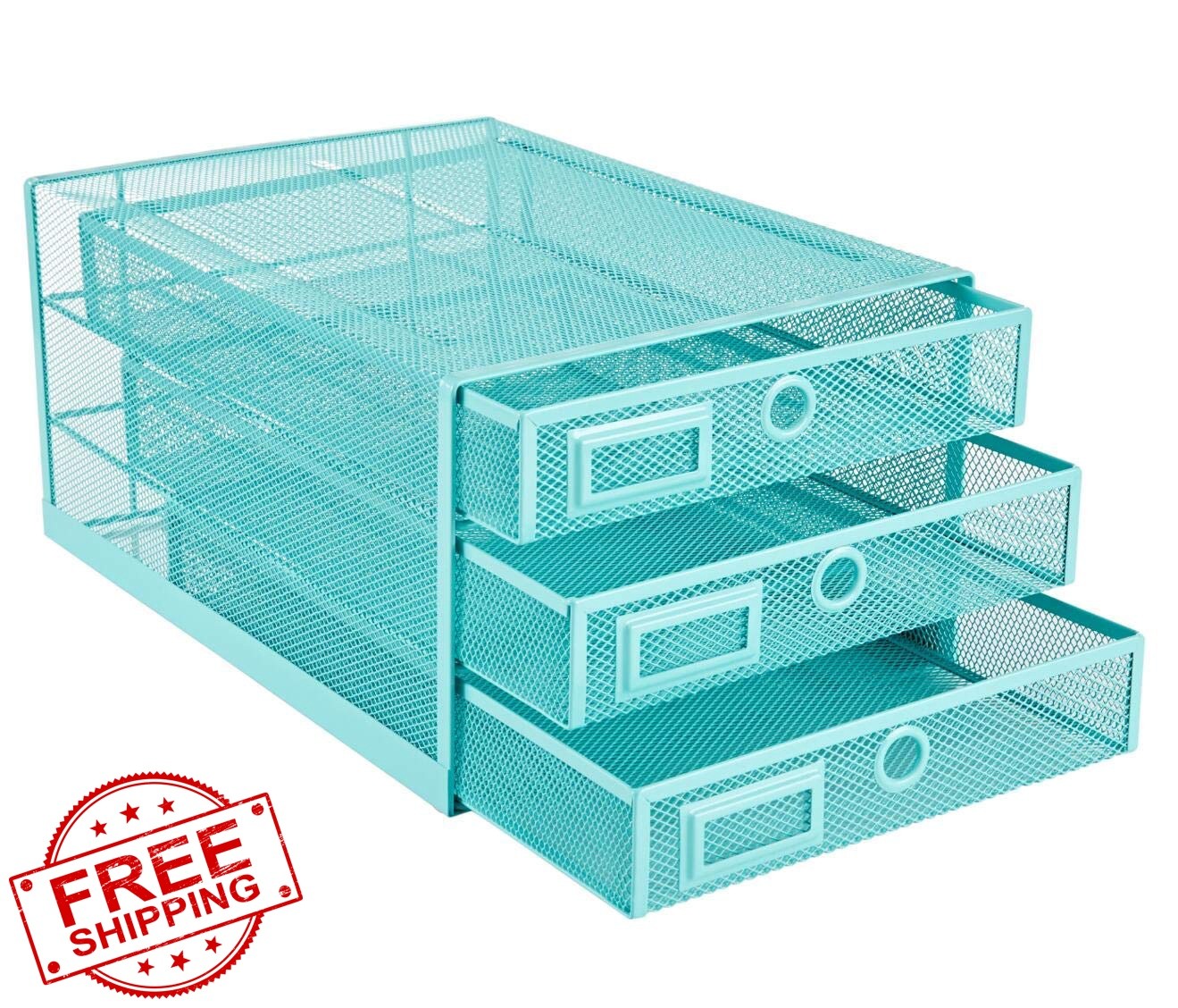 Annova Turquoise Desk Organizer