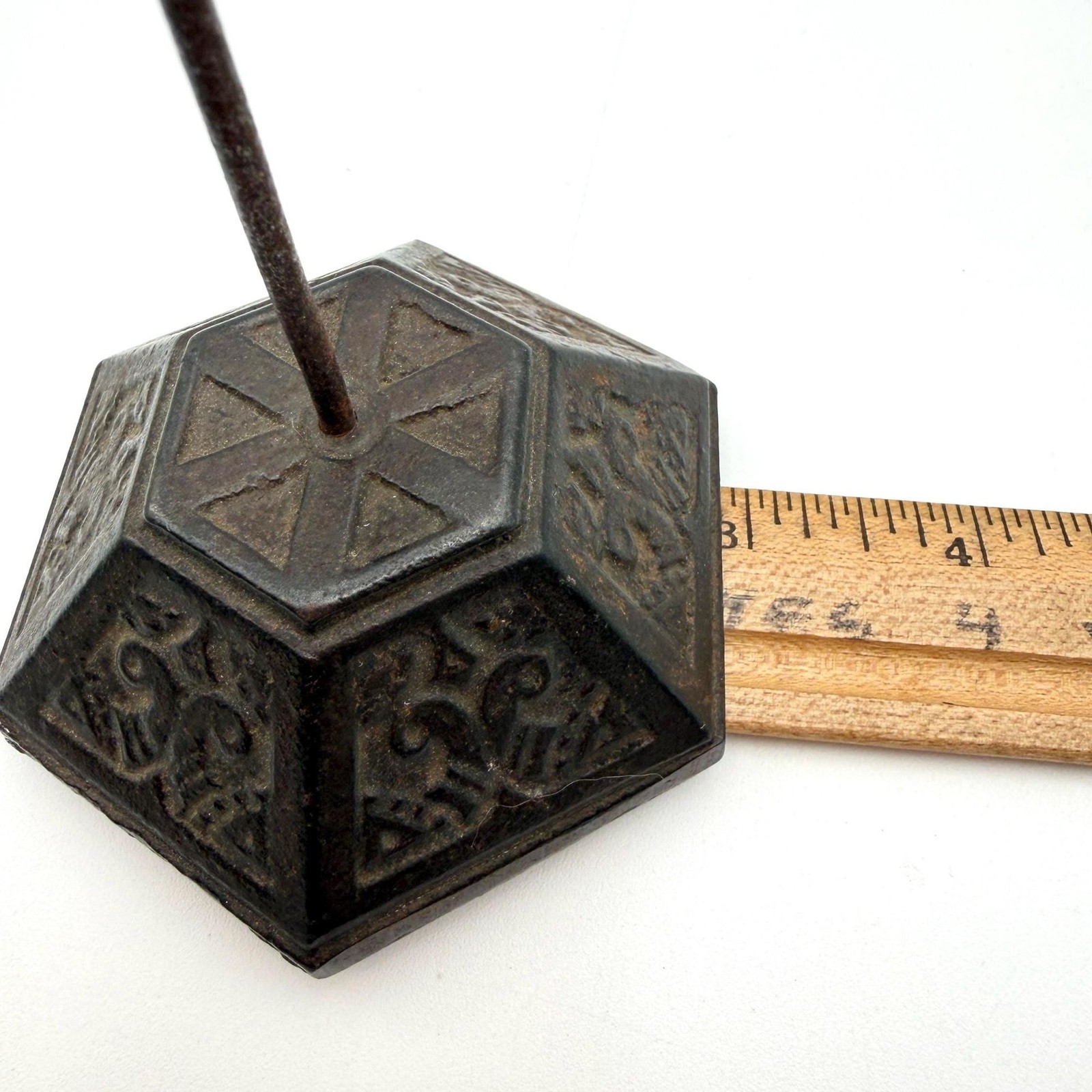 Cast Iron Receipt Spike: Vintage General Store Decor (5.5″ x 3″)