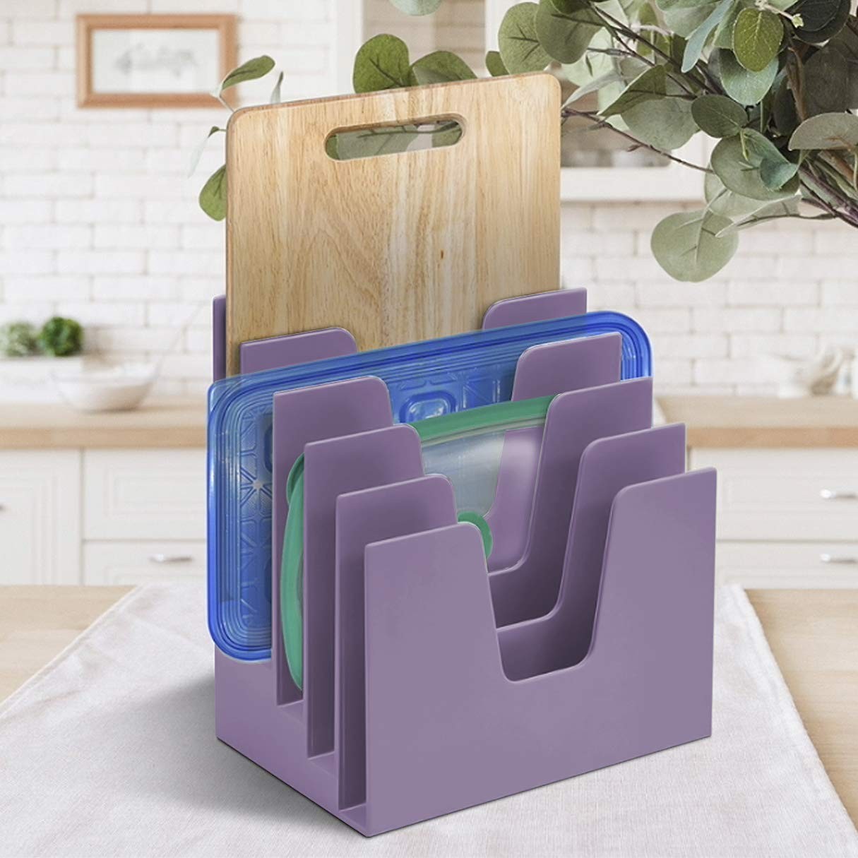 Acrimet 5 Section Incline File Sorter Organizer, Mail, A4, Solid Purple