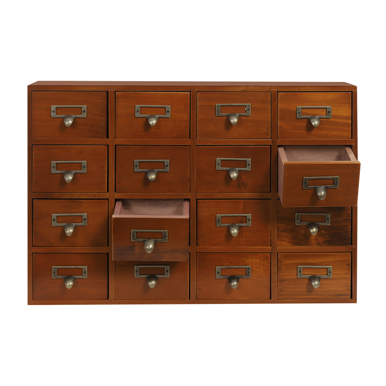 Desk Organizer with Drawers Wooden Desktop Storage Cabinet Storage Box 64 Drawer