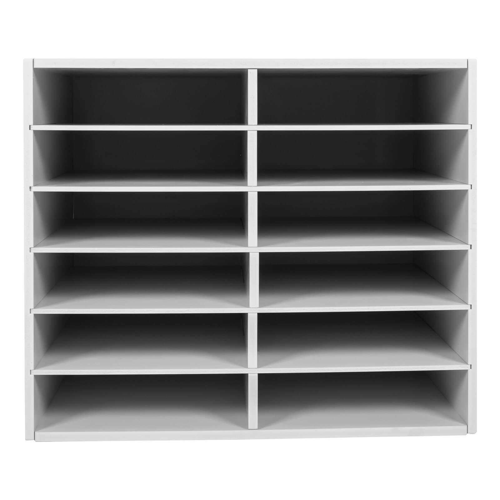 Desktop Literature Organizer File Sorter Paper Storage Holder 12 Compartments