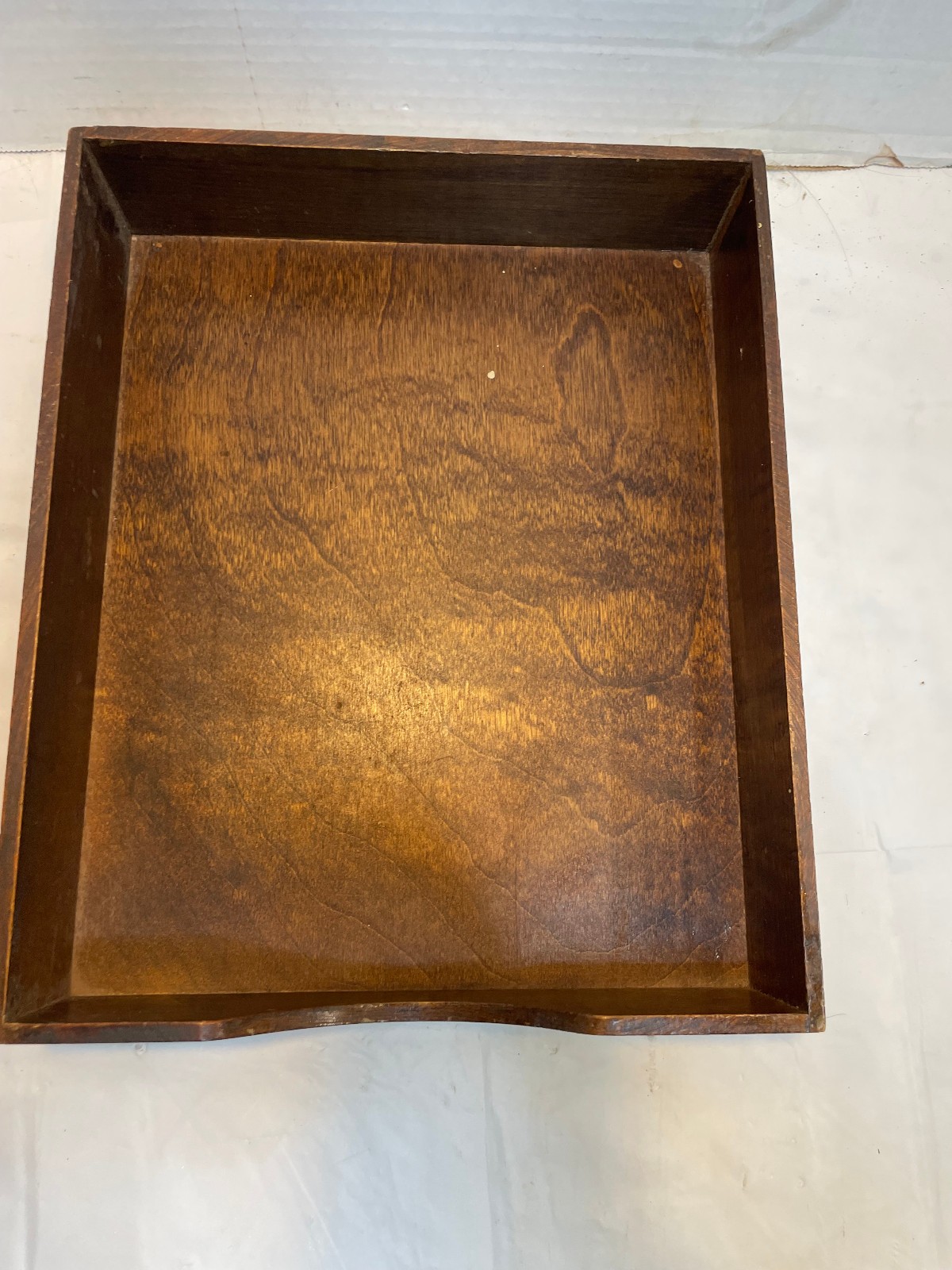 Vintage Hedges Files 1721 Dovetail Wood Box Letter File Desk Paper Tray