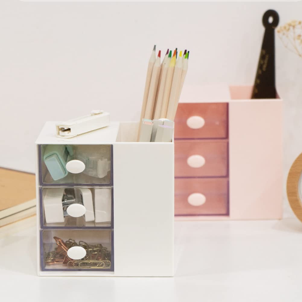 Multi-Functional Pen Holder, Organizer for desk, Desk White