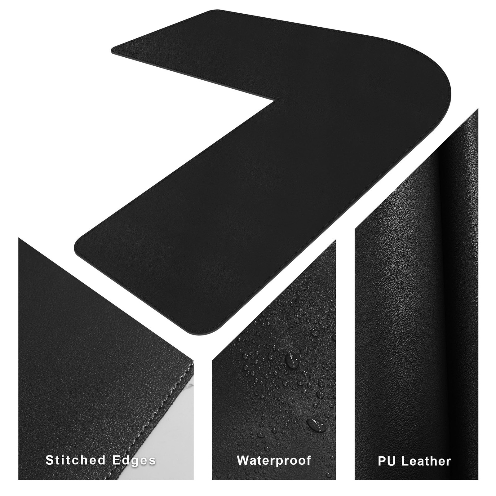 Cennbie Large L-Shaped Leather Desk Pad 59 67 X19.6 – Home Office Accessories