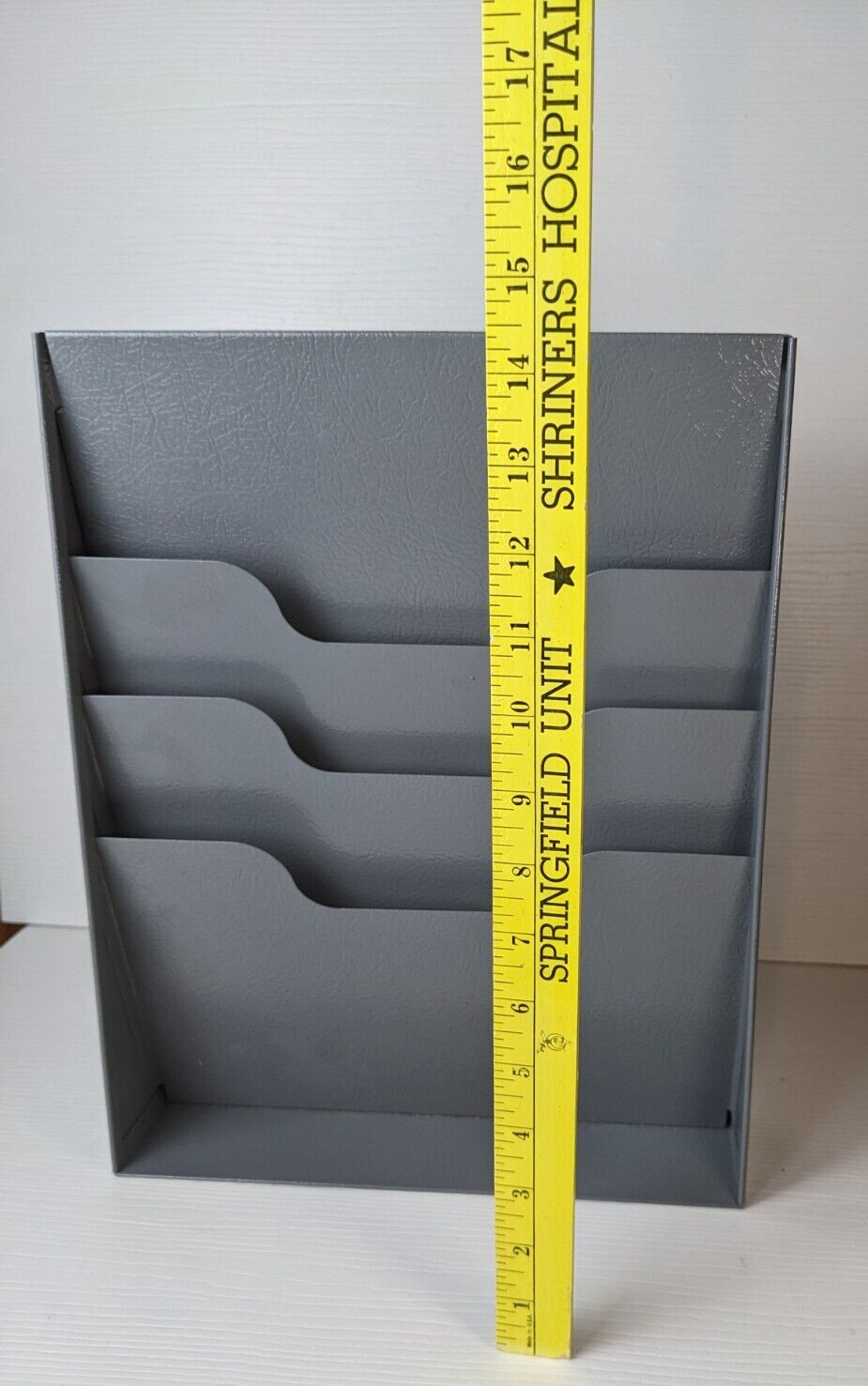 BUDDY PRODUCTS Industrial Letter Tray Metal Desk Organizer (Gray) Made in U.S.A.