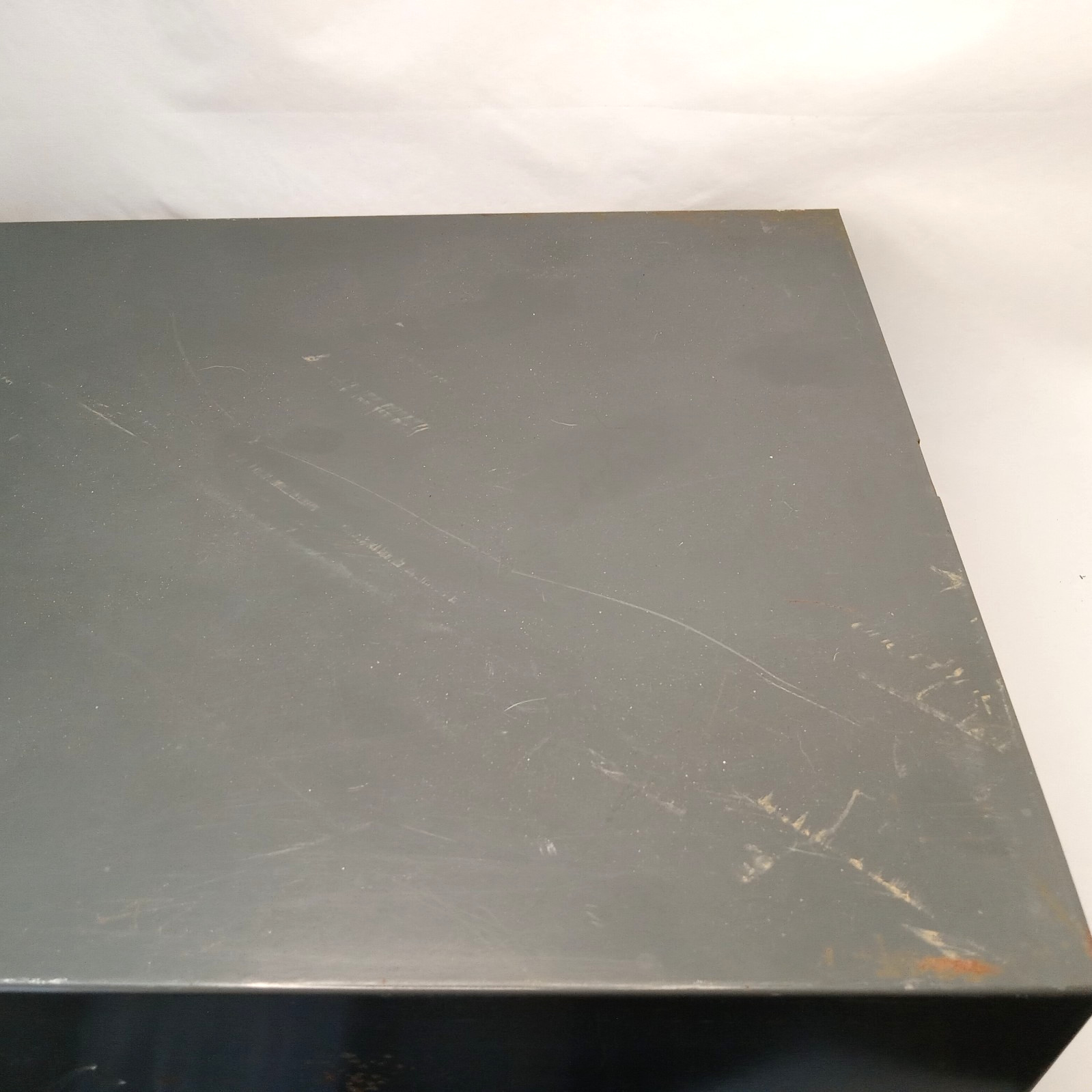 Vintage ASCO 2 Drawer Steel Index Card Cabinet Filing Cabinet