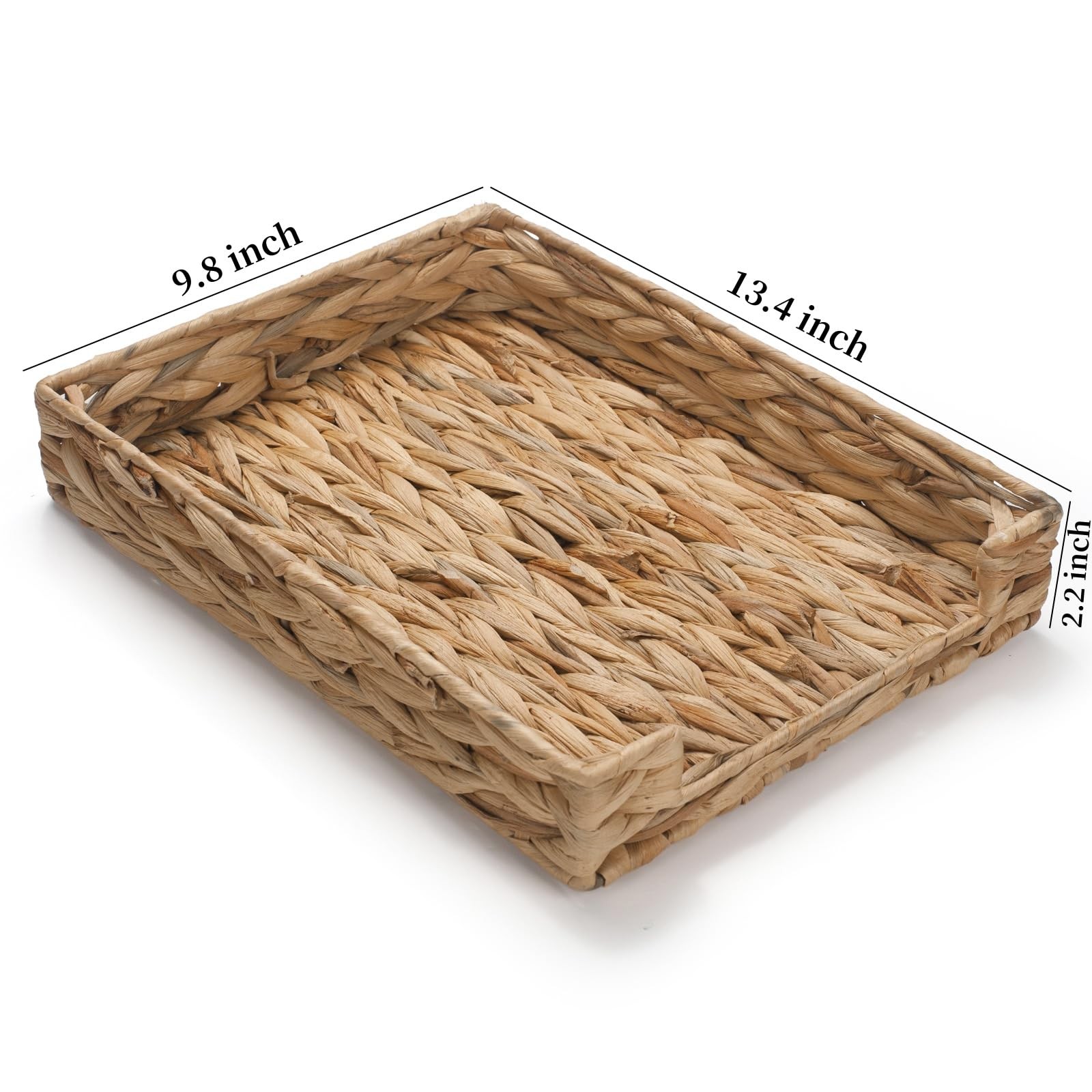 Water Hyacinth Letter Tray, Woven Desk Tray, Wicker Desktop Basket Organizer …
