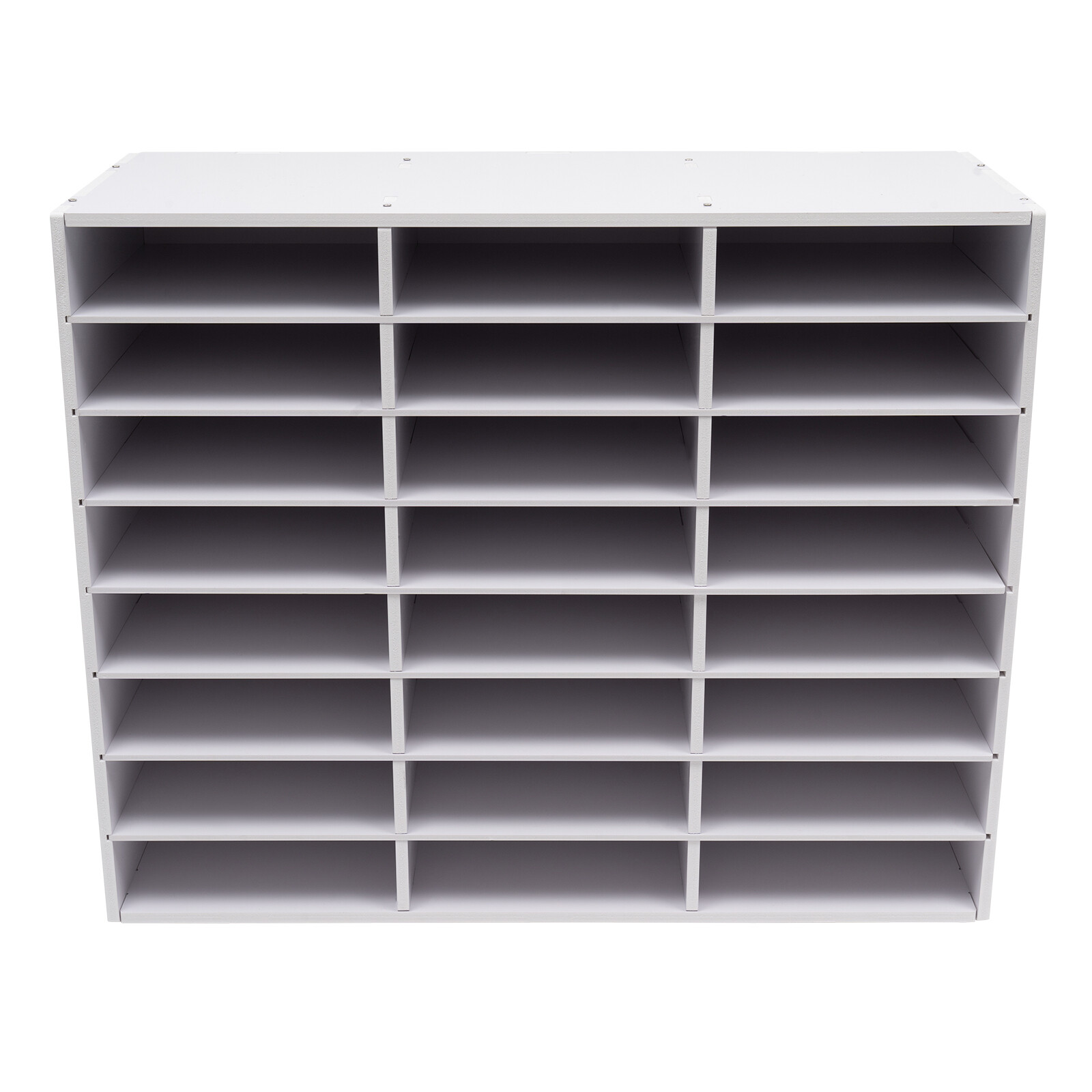 Classroom Mailbox – 24 Slots Literature Organizer, Construction Paper White
