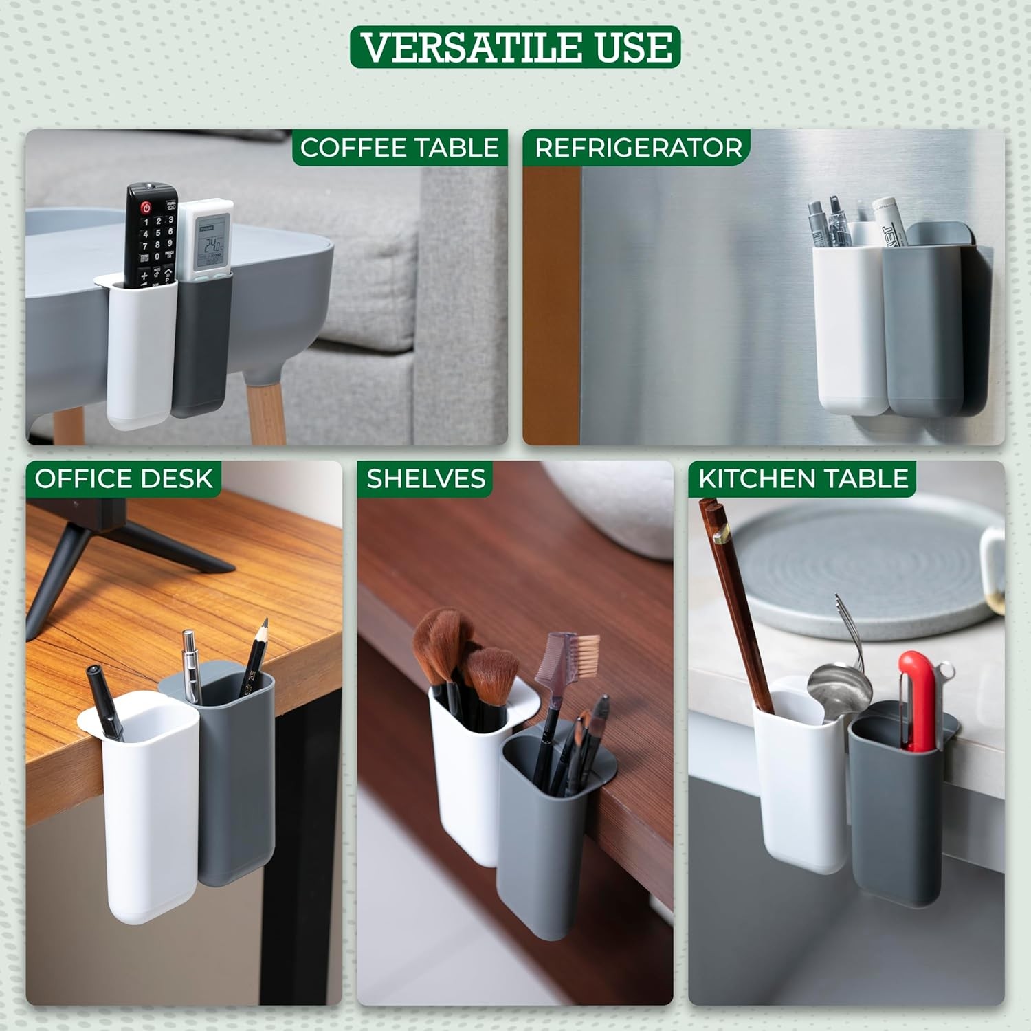2 Pack Deskside Pen Holder – Optimize Your Space with Our Attachable Pencil Hold