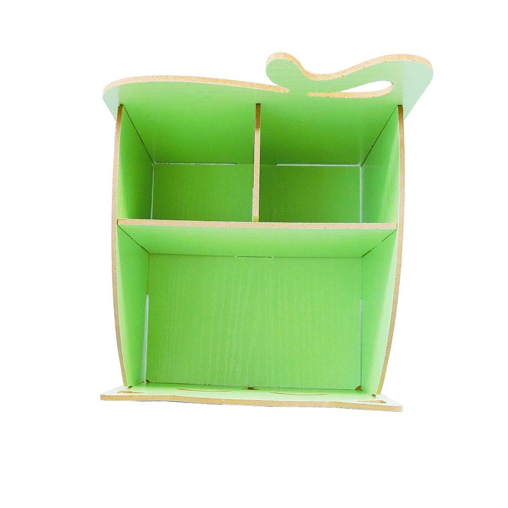 Artkingdome DIY Cat Storage Artwork Cosmetic Collection Pen Pencil Green