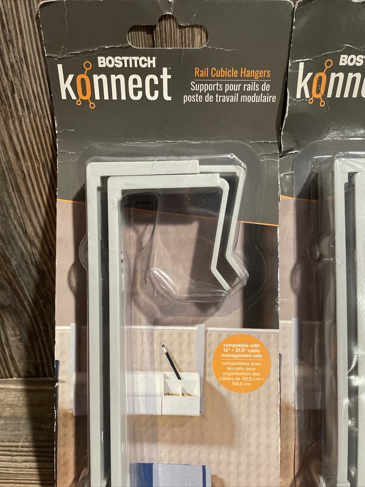 Bostitch Konnect Rail Hanger Lot of 2 Packs – Cubicle Hangers