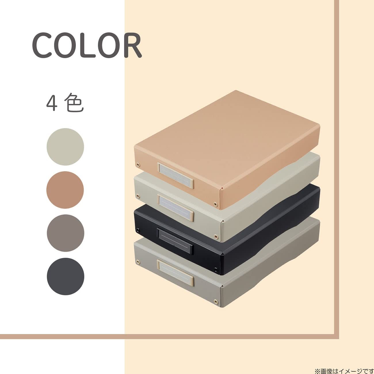 Roomy Desk Tray A4 Wide Beige A793-16