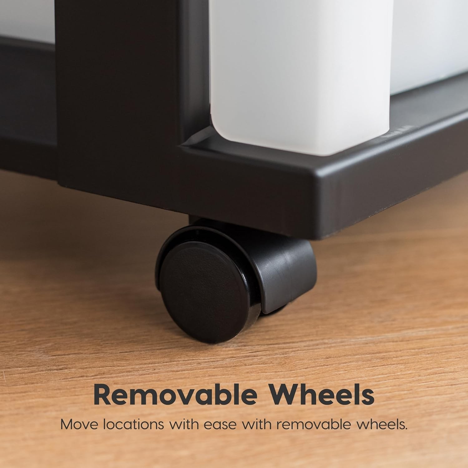 USA Plastic Drawer Storage Organizer Rolling Cart, with Wheels Casters