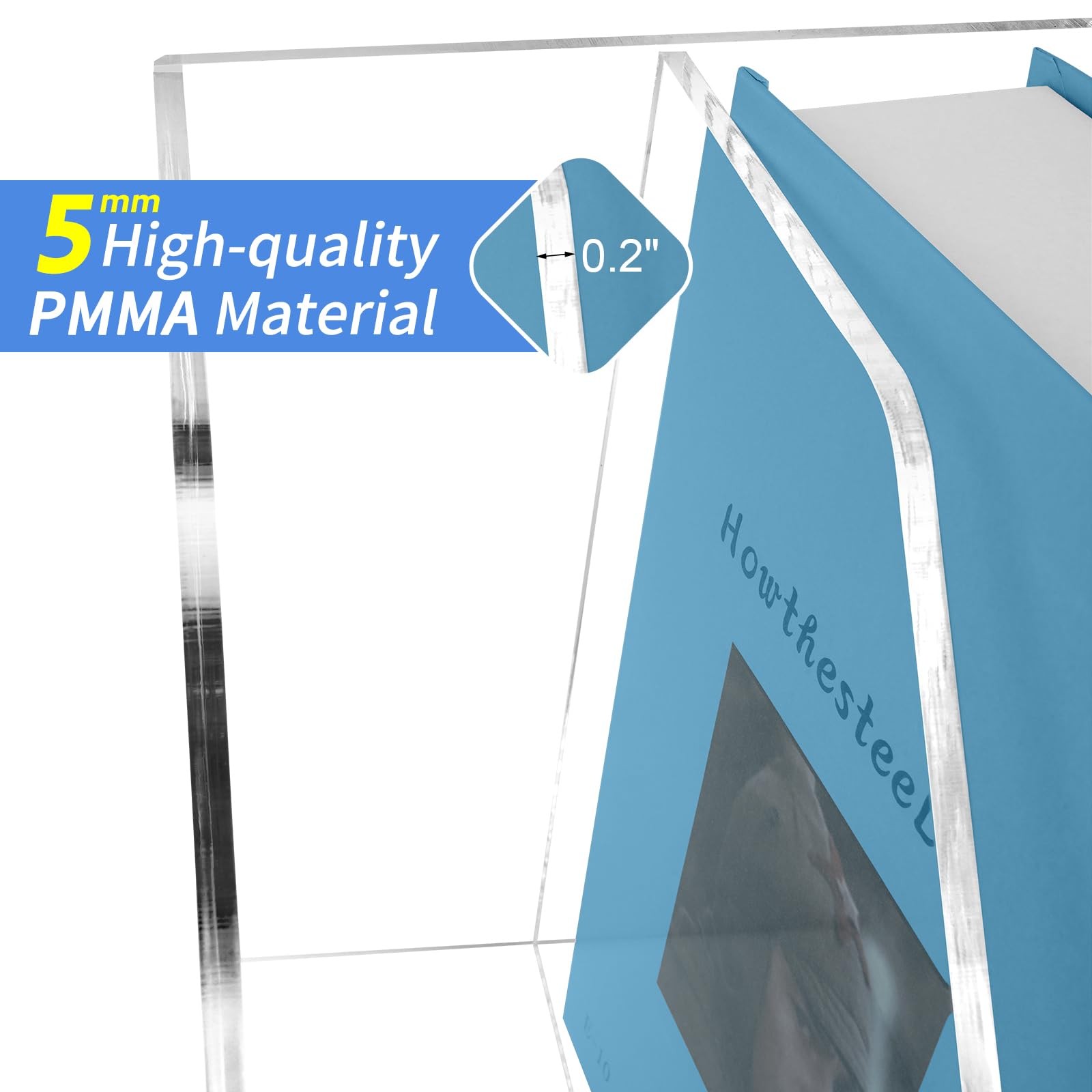 Acrylic Paper Tray Stackable Letter Organizers, Clear Paper Desk Organizer, 3…
