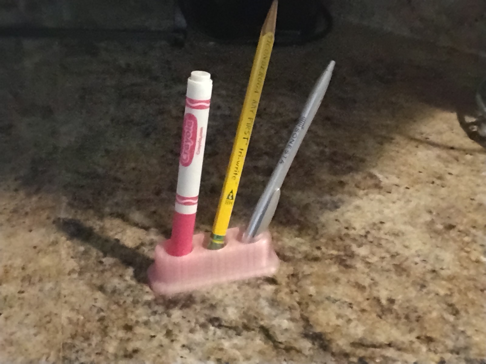 3D Printed Ruby Desktop Pen/Pencil/Scissors/Superglue Holder/Stand/Organizer