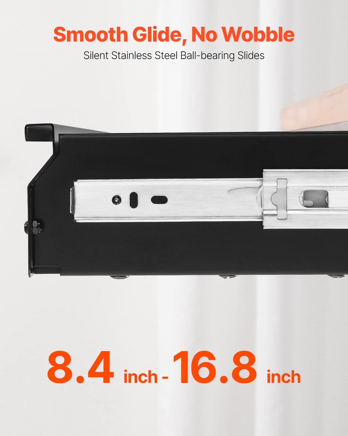 VEVOR 33 in Under Desk Drawer Organizer Slide-out Drawer Space Saver for Office