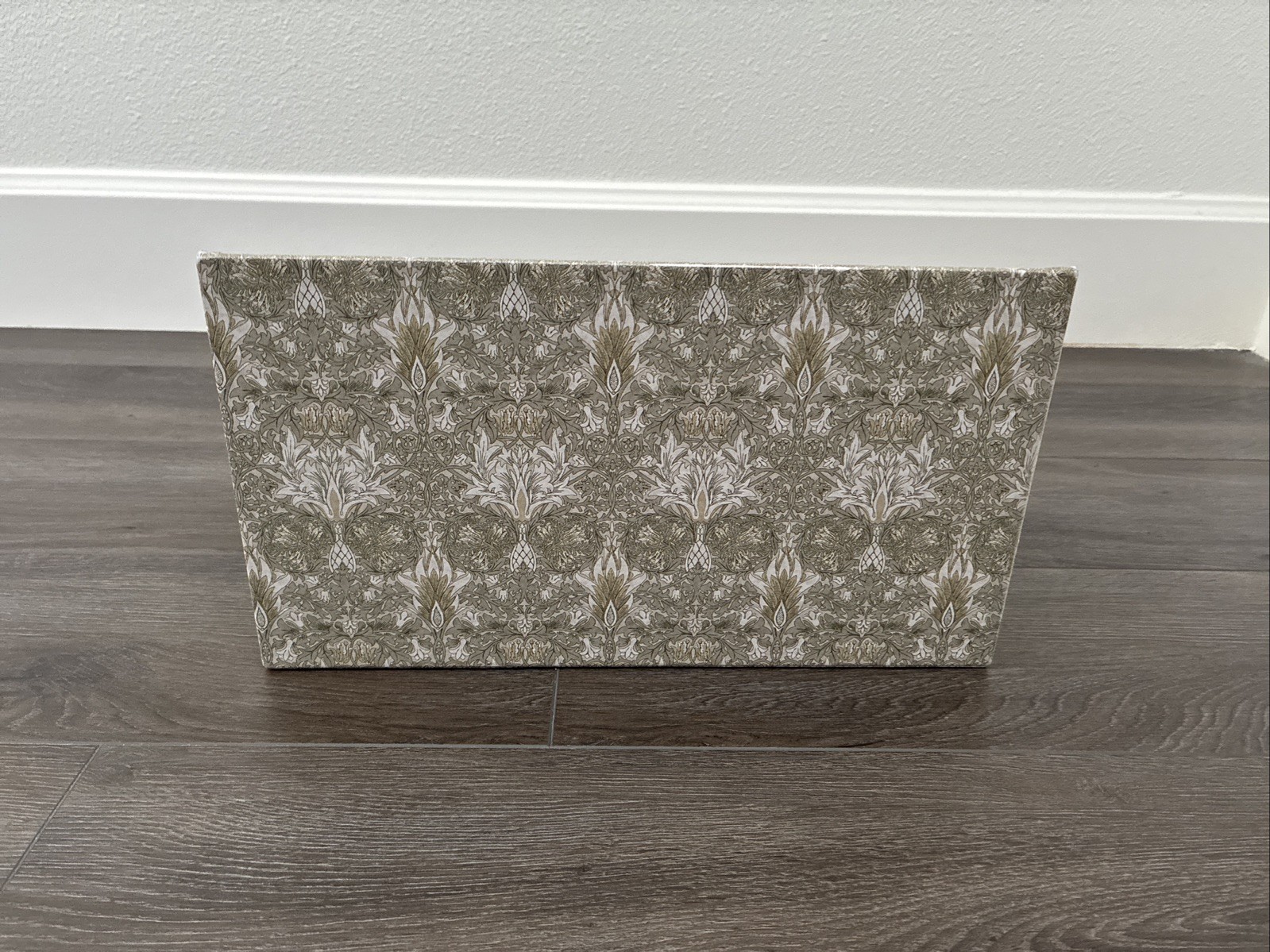 New Morris & Co Desk Organizer Letter Paperclips Office Supplies Taupe Floral
