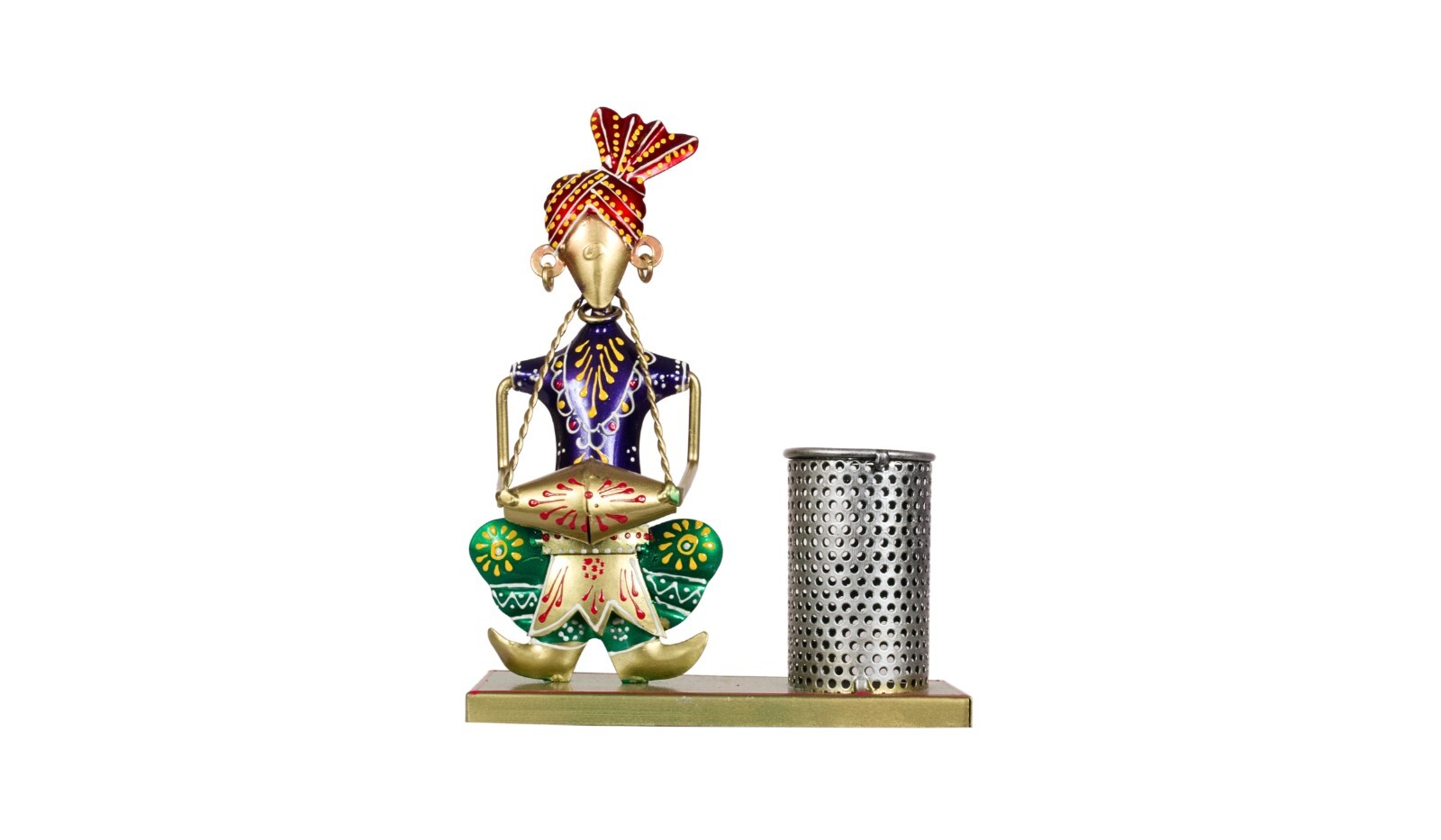 Multicolor Musician Pen Stand Holder – Decorative Showpiece for Home Office