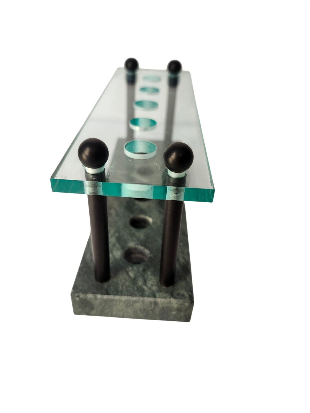 Marble like material holder for accessories writing pens or barware holder desk